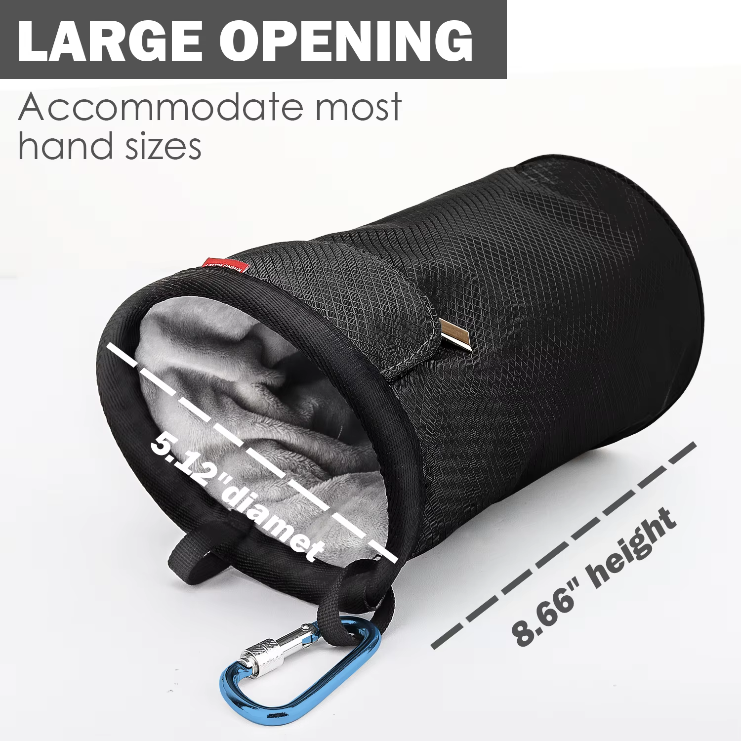 Sac de magnésie, sac à craie d'escalade