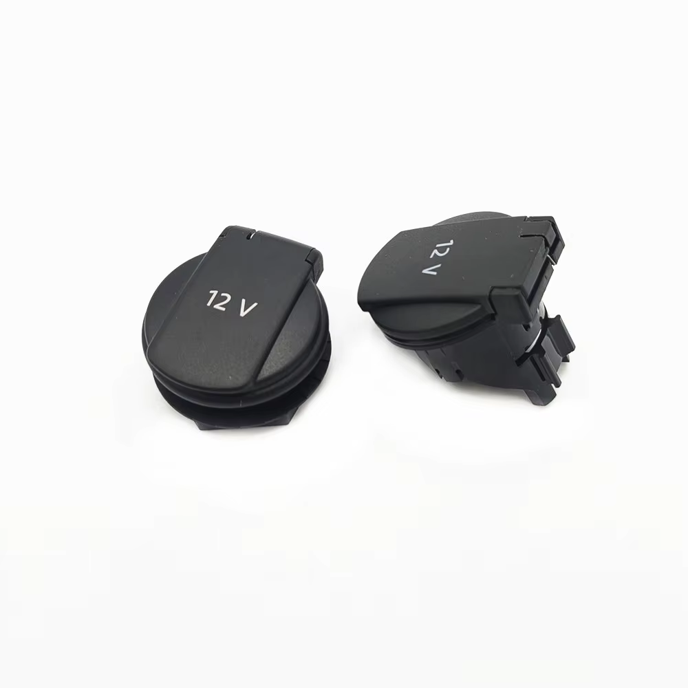 Couvercle arrière de boîte d'accoudoir Central, accessoires d'intérieur de voiture, couvercle d'alimentation 12v, manchon de Tension, flip pour Tiguan 2010 – 2017 5ND 919 341 C