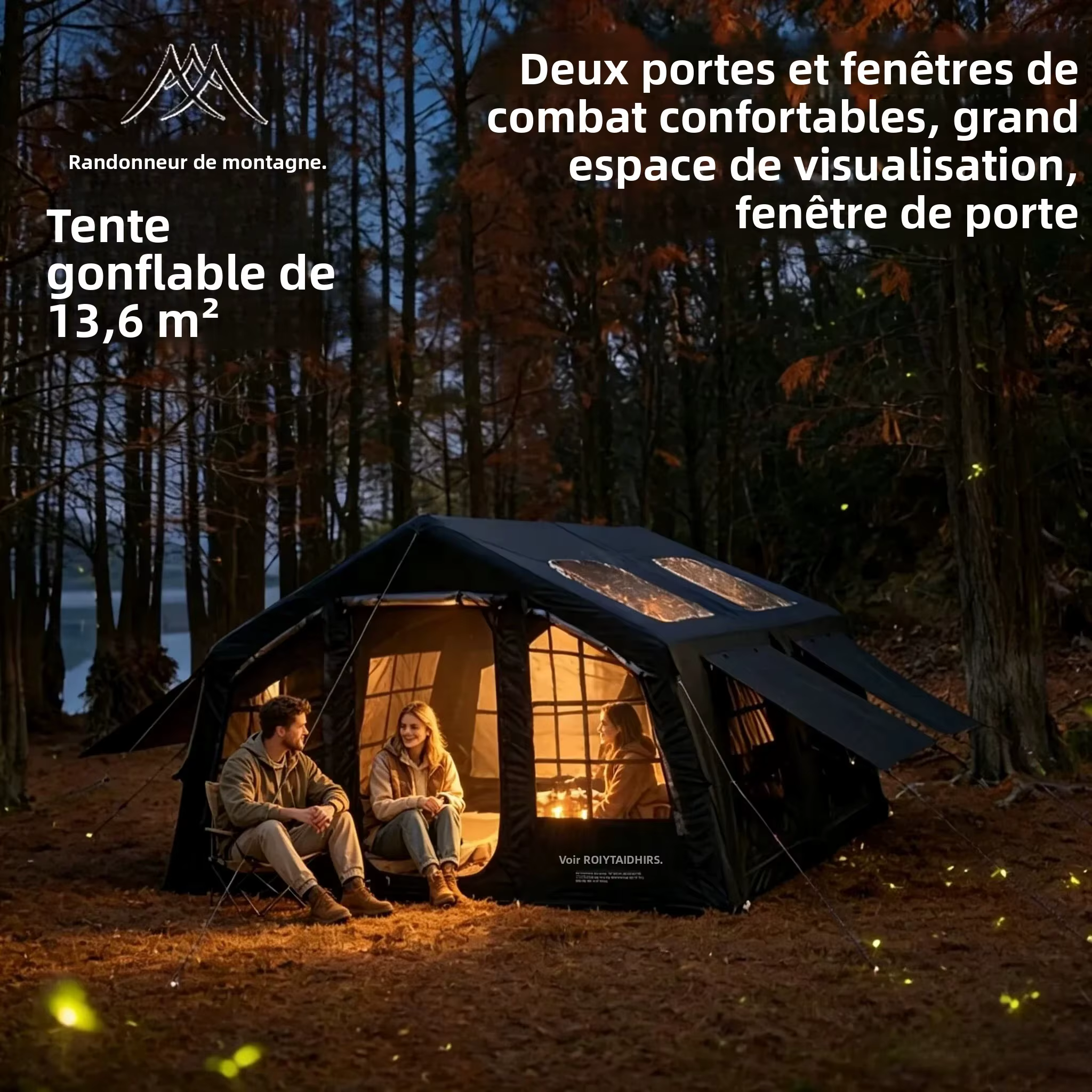 Tente gonflable grande taille Mountainhiker 13.6 ㎡