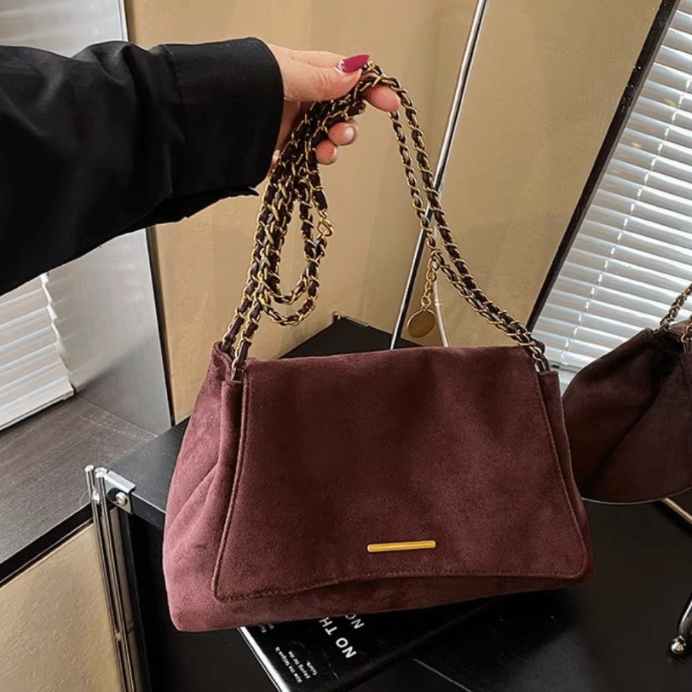 Sac fourre-tout en daim à une épaule