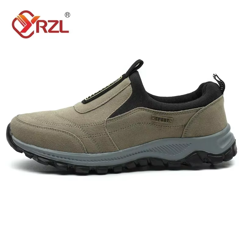 YRZL chaussures de randonnée en plein air hommes baskets sans lacet décontracté