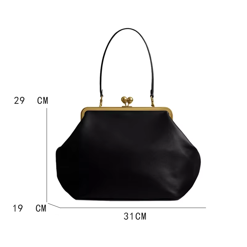 Sacs à main coquille à clip pour femmes, sacs de luxe de créateur, pochettes à fermoir Kisslock, nouvelle collection 2026, sacs de soirée grande taille pour femme