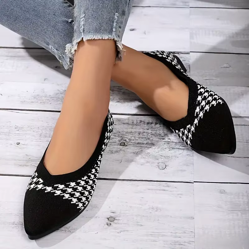 Ballerines décontractées pour femmes, chaussures à talons bas, pieds nus, baskets élégantes pour femmes, mocassins confortables, Parker pointu, femme, nouveau