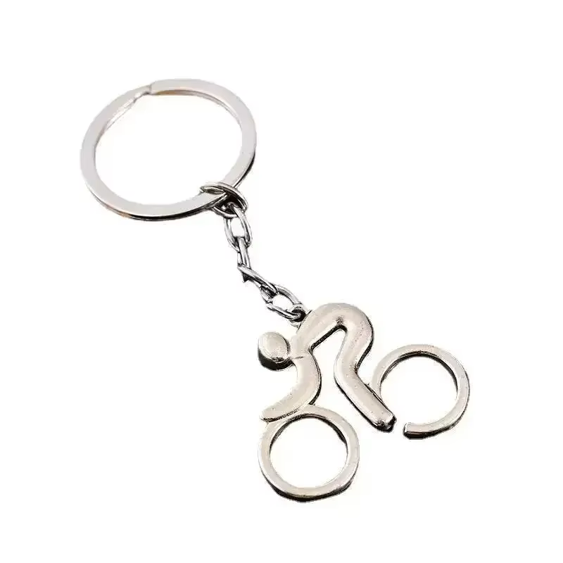 Porte-clés de vélo rétro Vintage en métal, Design de cyclisme classique pour les passionnés, cintre de sac, décor, cadeau pour cavalier