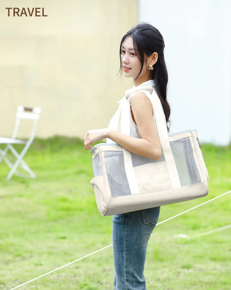 Sac de transport pour animaux de compagnie respirant