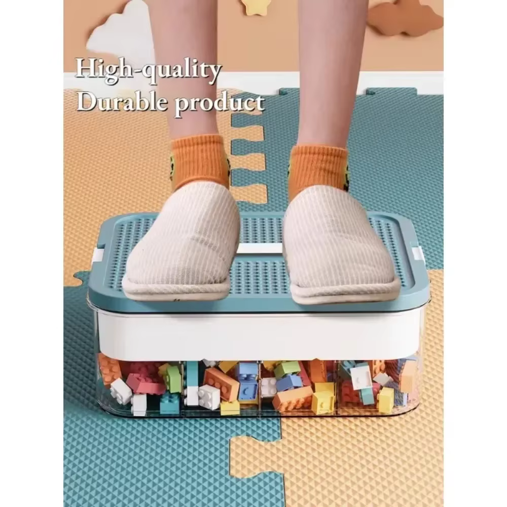 Boîte de rangement pour jouets Lego, empilable, avec couvercles, bacs ajustables, conteneurs de rangement pour Lego