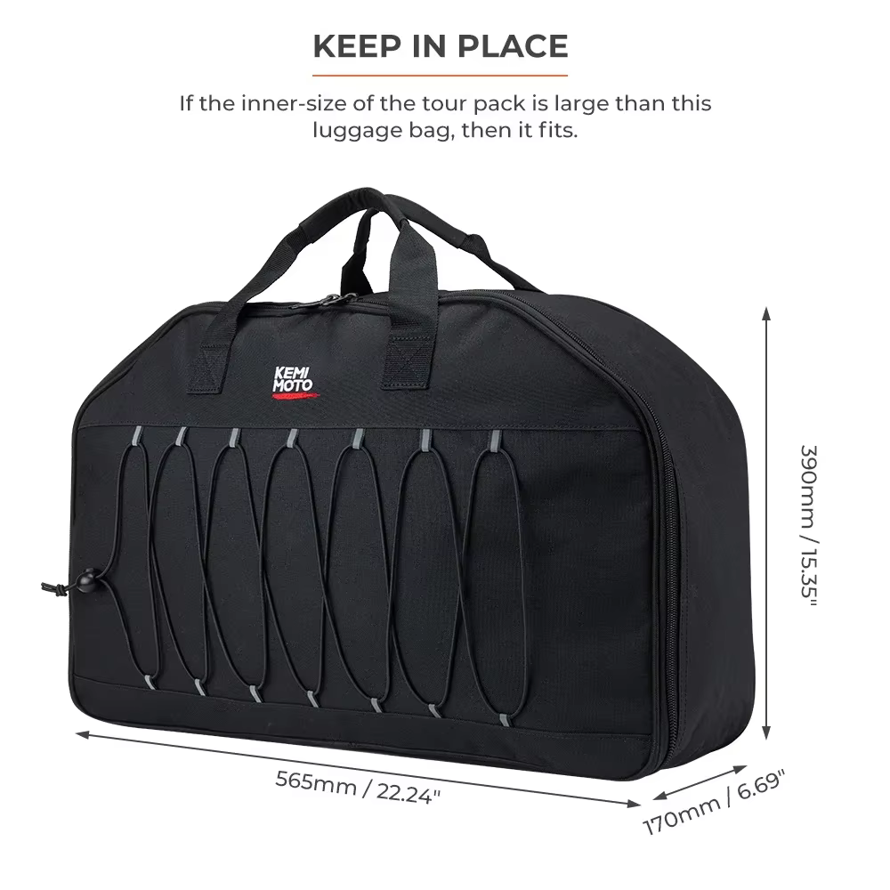 KEMITOUR Tour Pack organisateur voyage-Paks sac à bagages à doublure souple pour Street Glide Electra