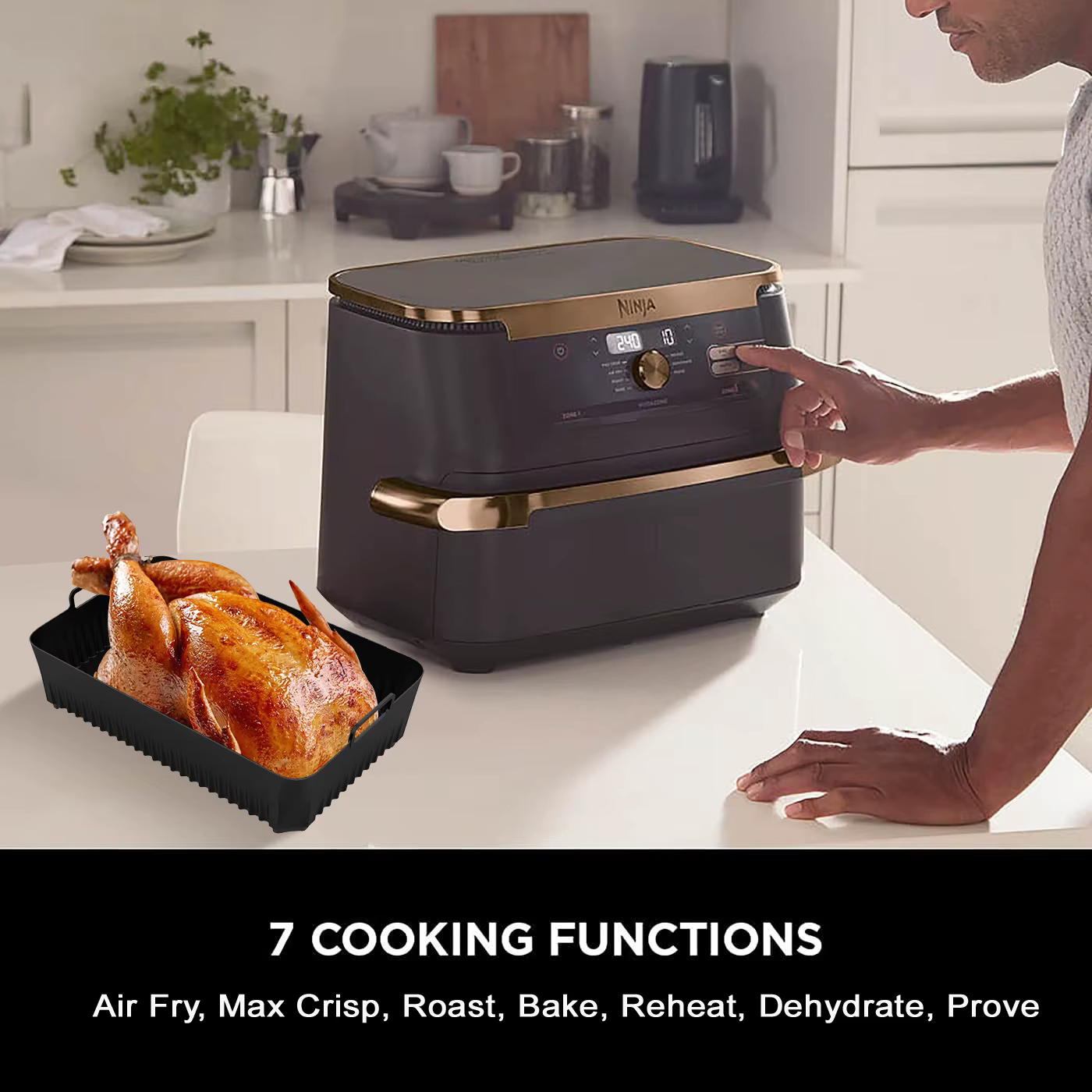 Doublures de friteuse à Air en Silicone pour Ninja AF500UK 10