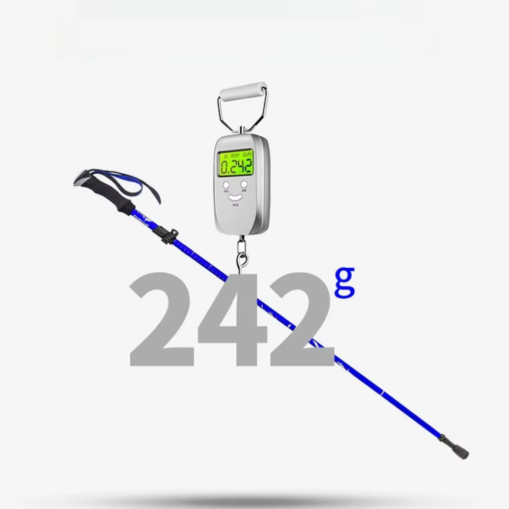 Bâton de randonnée pliable portable d'extérieur