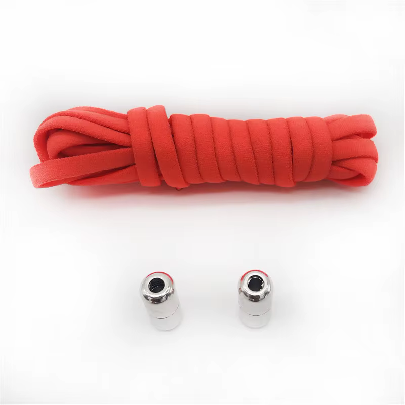 1 paire de lacets de chaussures élastiques demi-cercle sans cravate pour enfants et adultes baskets lacet rapide paresseux lacets de verrouillage en métal corde de chaussure