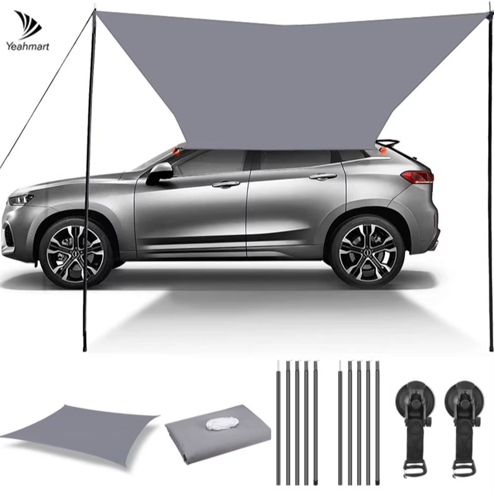 Abri de voiture ombre Camping côté