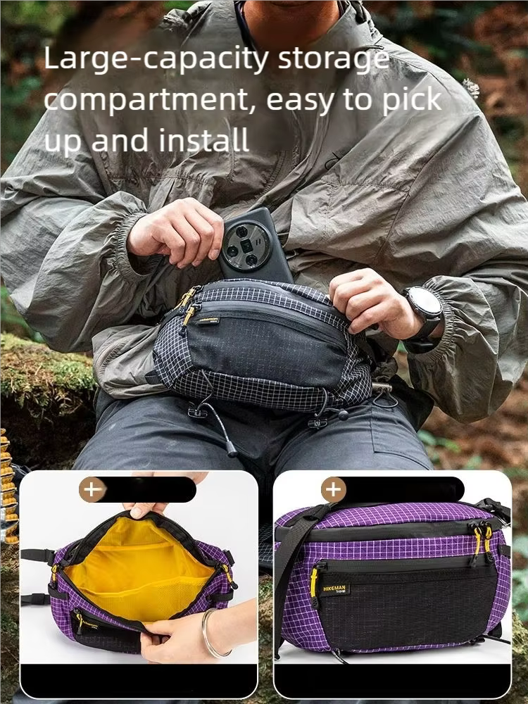 HIKEMAN sac de poitrine en plein air UHMWPE cyclisme sport sac à bandoulière randonnée voyage sac suspendu pour sac à dos Expansion améliorée V2.0
