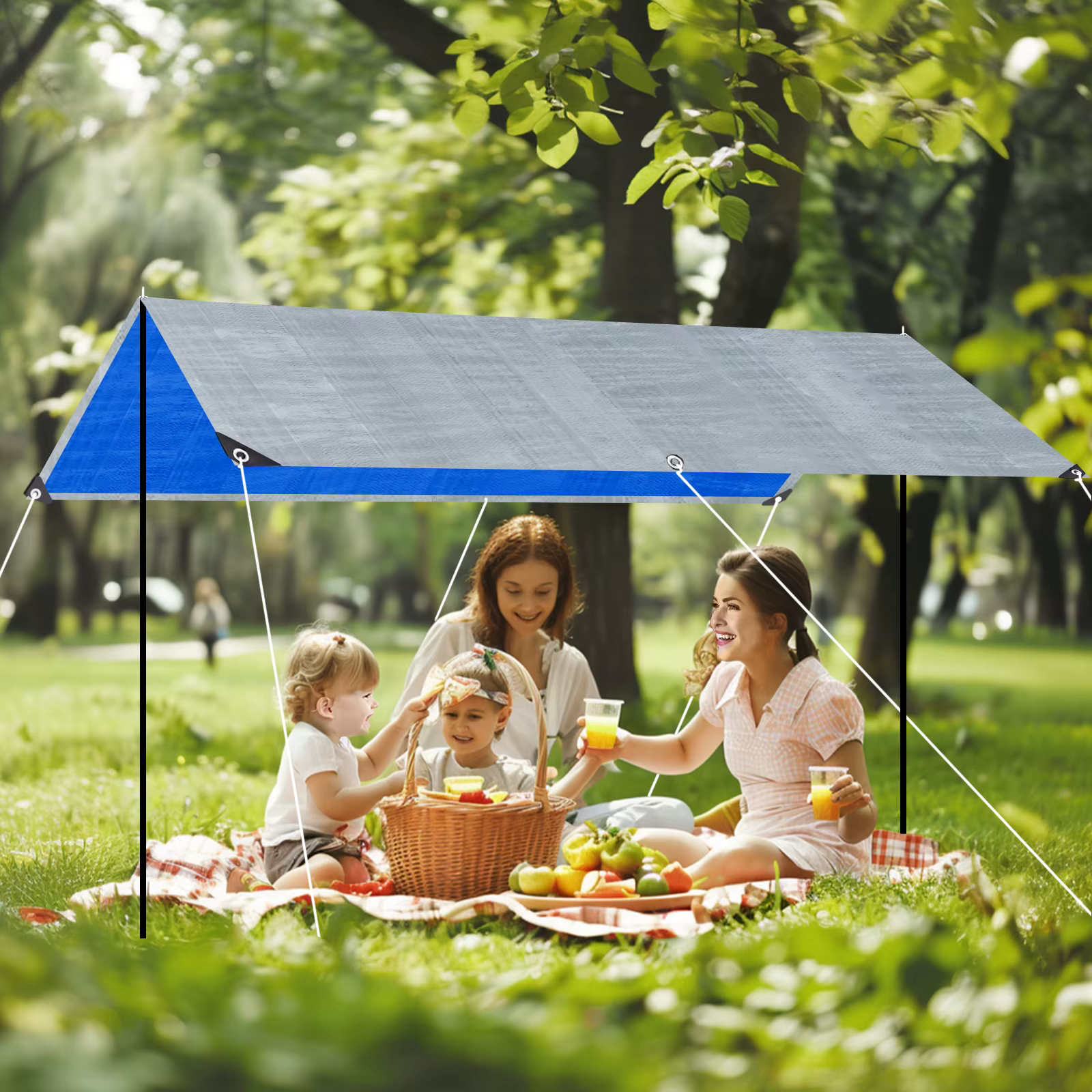 Grande bâche imperméable pour tente de Camping