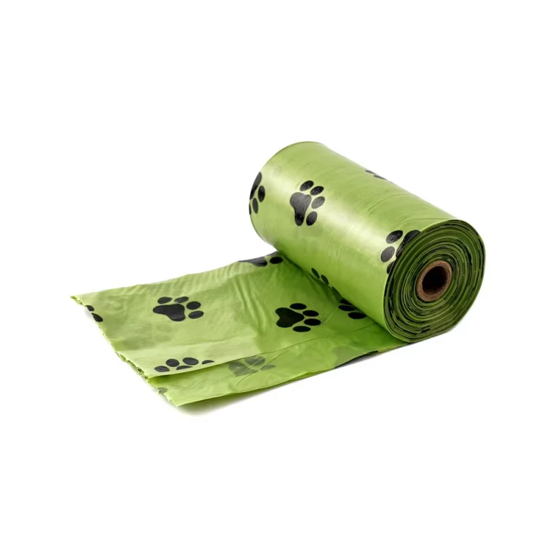 30/600 pièces sacs de merde de chien pour chien grands sacs de déchets de chat chien extérieur maison propre recharge sac poubelle fournitures pour animaux de compagnie 15 sacs/rouleau