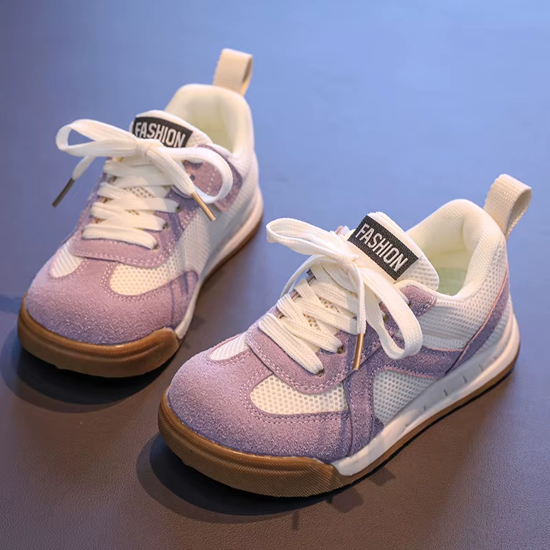 Chaussures de sport pour enfants printemps automne nouvelle école filles baskets casual unisexe enfants mode maille garçons chaussures de basket-ball respirant
