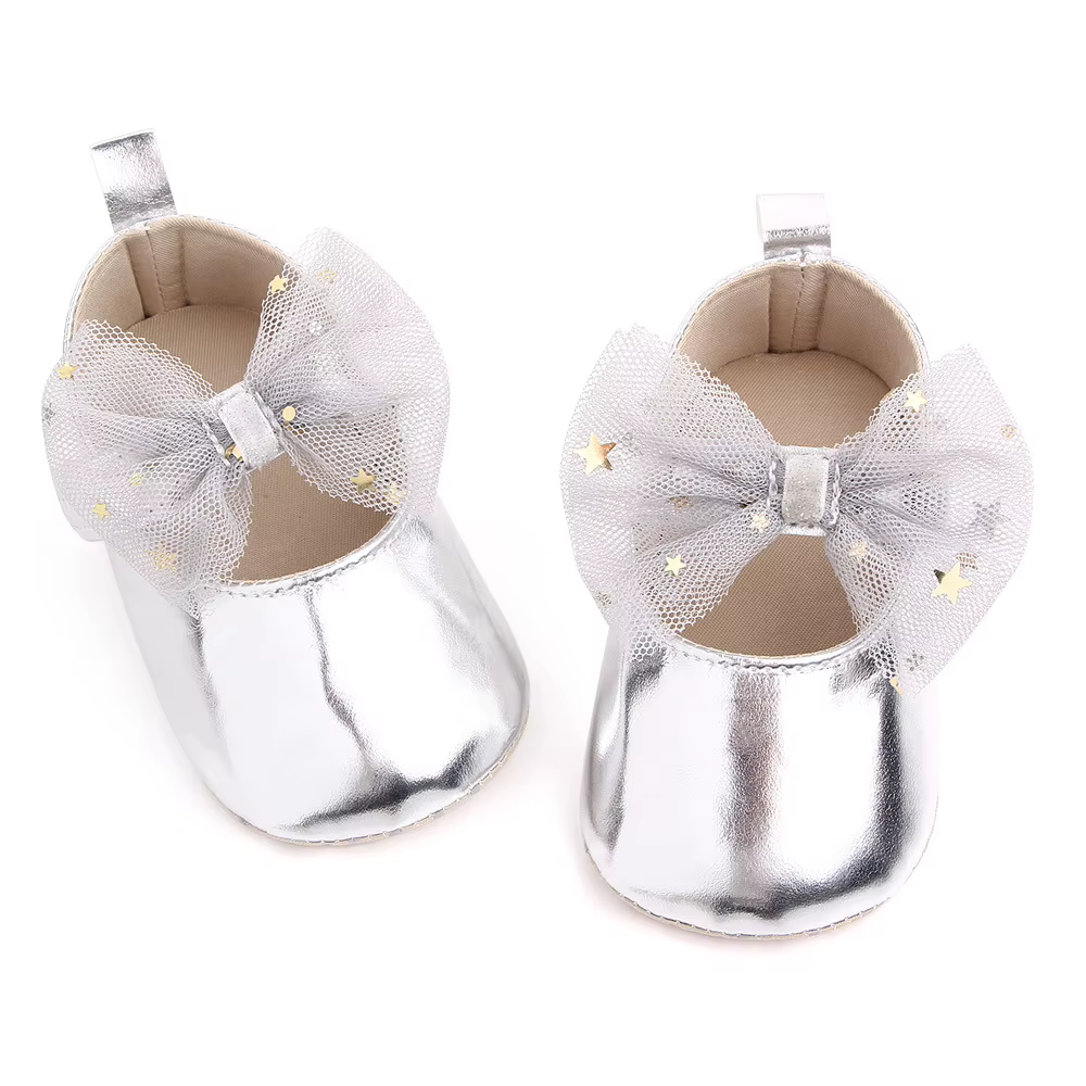 Chaussures pour Bébé Fille, Mocassins à Nministériels d Papillon, avec Ruban, Semelle en Caoutchouc Anti-alde, pour Nouveau-né
