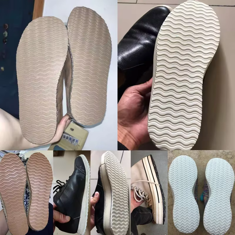 Semelles complètes en caoutchouc pour chaussures, semelles intérieures antidérapantes, protection de semelle de poignée au sol, réparation de baskets, tampons auto-adhésifs pour chaussures de travaill