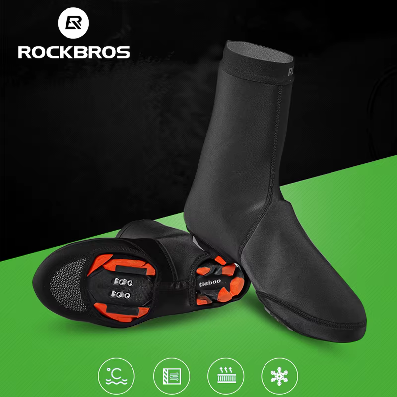 ROCKBROS couvre-chaussures de cyclisme imperméables élastique Durable coupe-vent vtt vélo de route couvre-chaussures de pluie vélo Sneaker couvre équipement