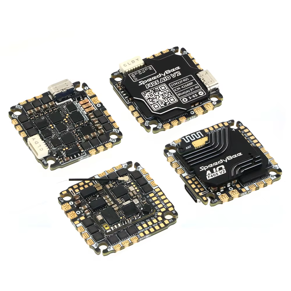 Contrôleur de vol et ESC intégré SpeedyBee F405 AIO V2 35A 40A Blue-jay 25.5x25.5 3-6S pour modèle d'avion