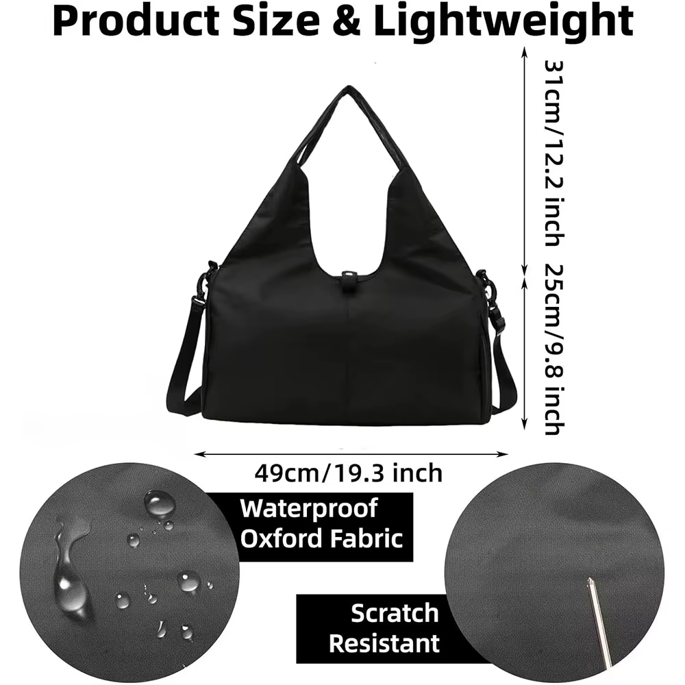 Sac à bandoulière de Yoga pour femmes, avec compartiment à chaussures, sac de rangement de voyage, sac de sport de week-end, sacs à main de loisirs