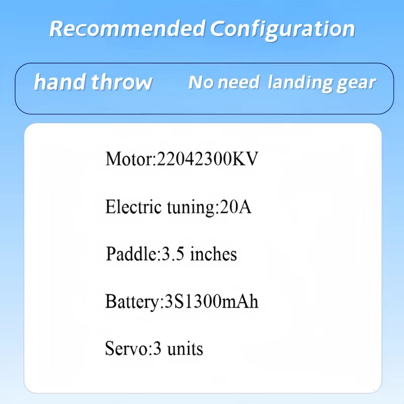 Planeur à aile fixe d'avion modèle, machine d'entraînement de démarrage, avion de lancer novice, envergure 850mm Sky Surfer X8mini