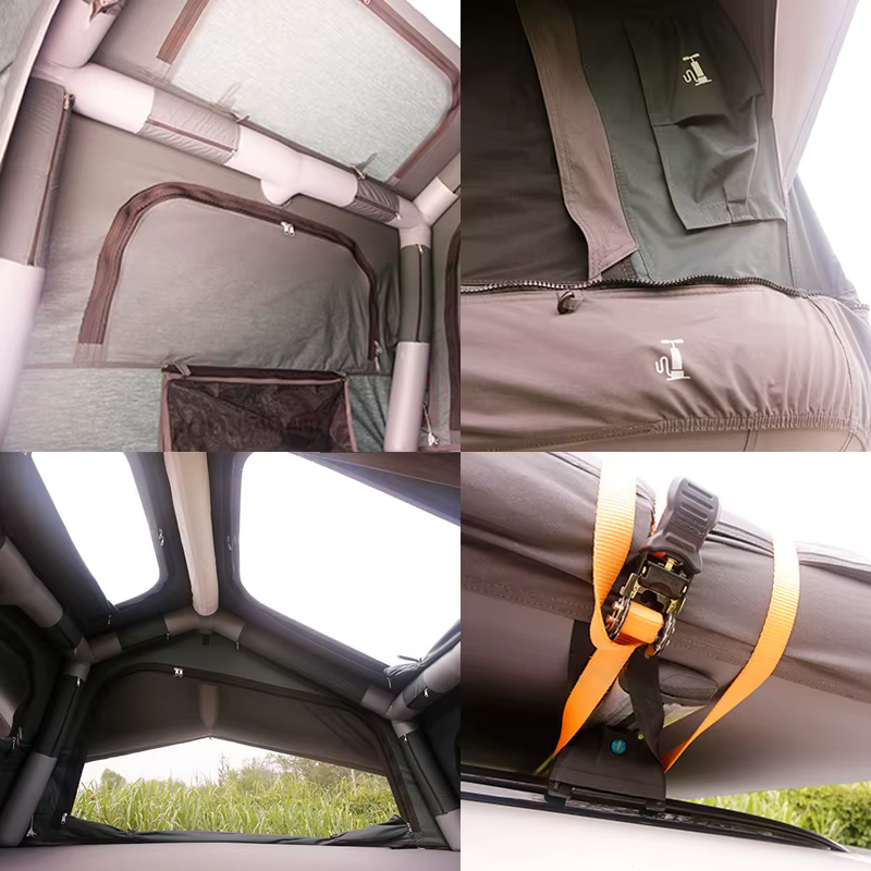 Nouveau produit : Tente de toit de voiture gonflable pour 1