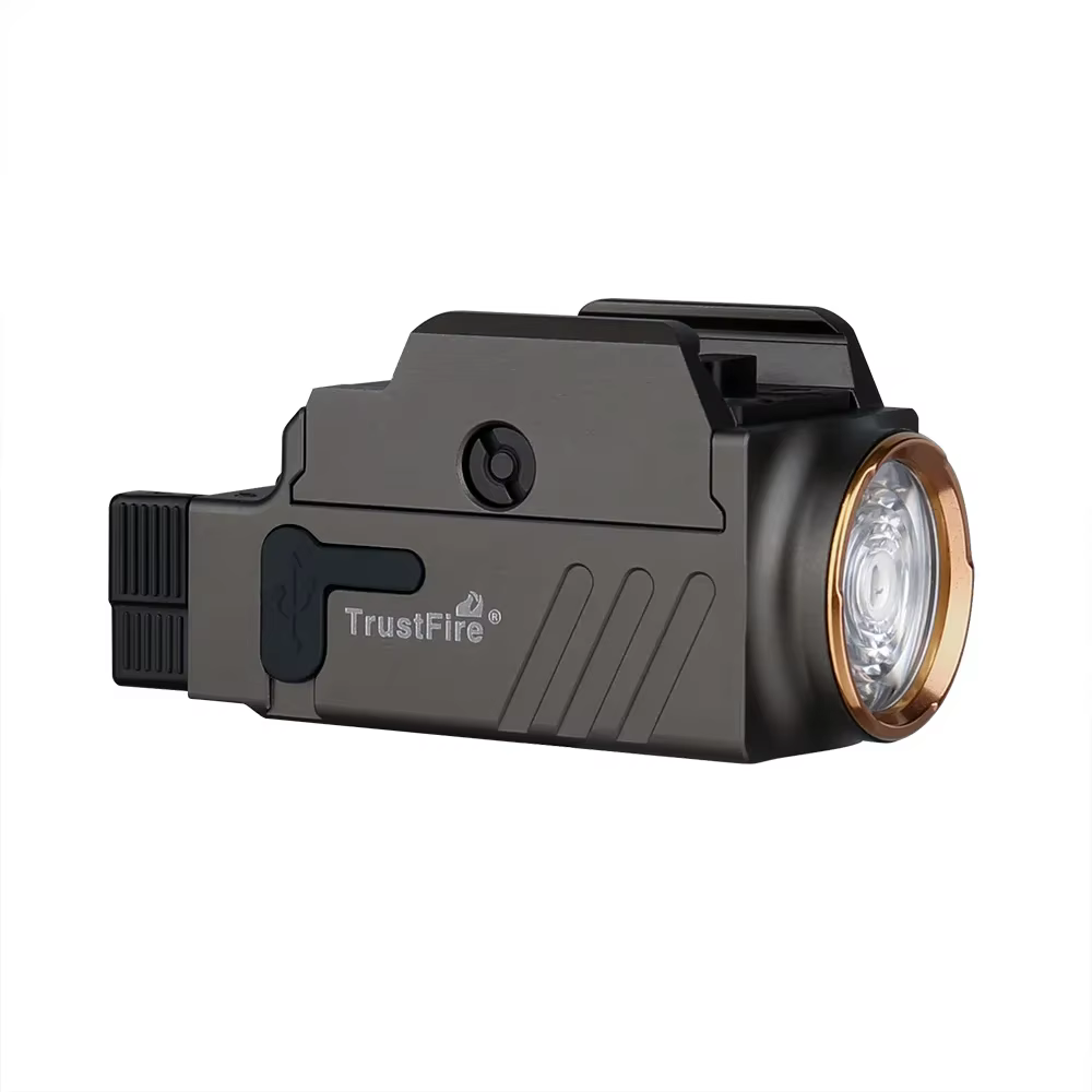 Olla fire-Mini lampe de poche LED, lampe torche aste USB compacte, dégagement rapide, GM23, 800 lumens, DulWeapon, Gl0ck