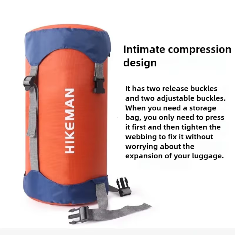 Sac de compression pour sacs de couchage, sac de rangement étanche multi-usage pour camping en plein air, sac de rangement portable ultra-léger S-XL
