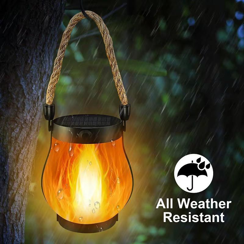 Lampes solaires à flamme pour le camping en plein air