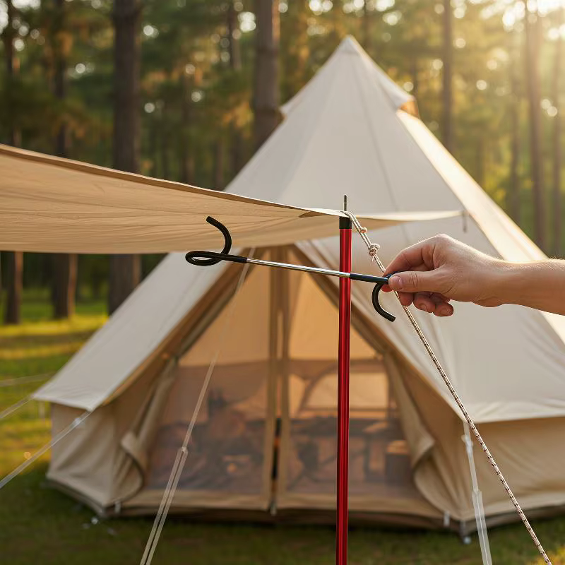 Crochets de poteau de camping