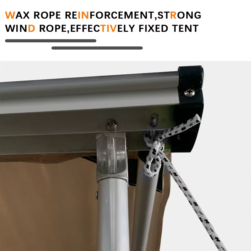 Tente auvent rétractable en aluminium sur mesure pour 4x4 - Abri latéral pour toit de voiture pour la randonnée en montagne et le camping tout-terrain en SUV