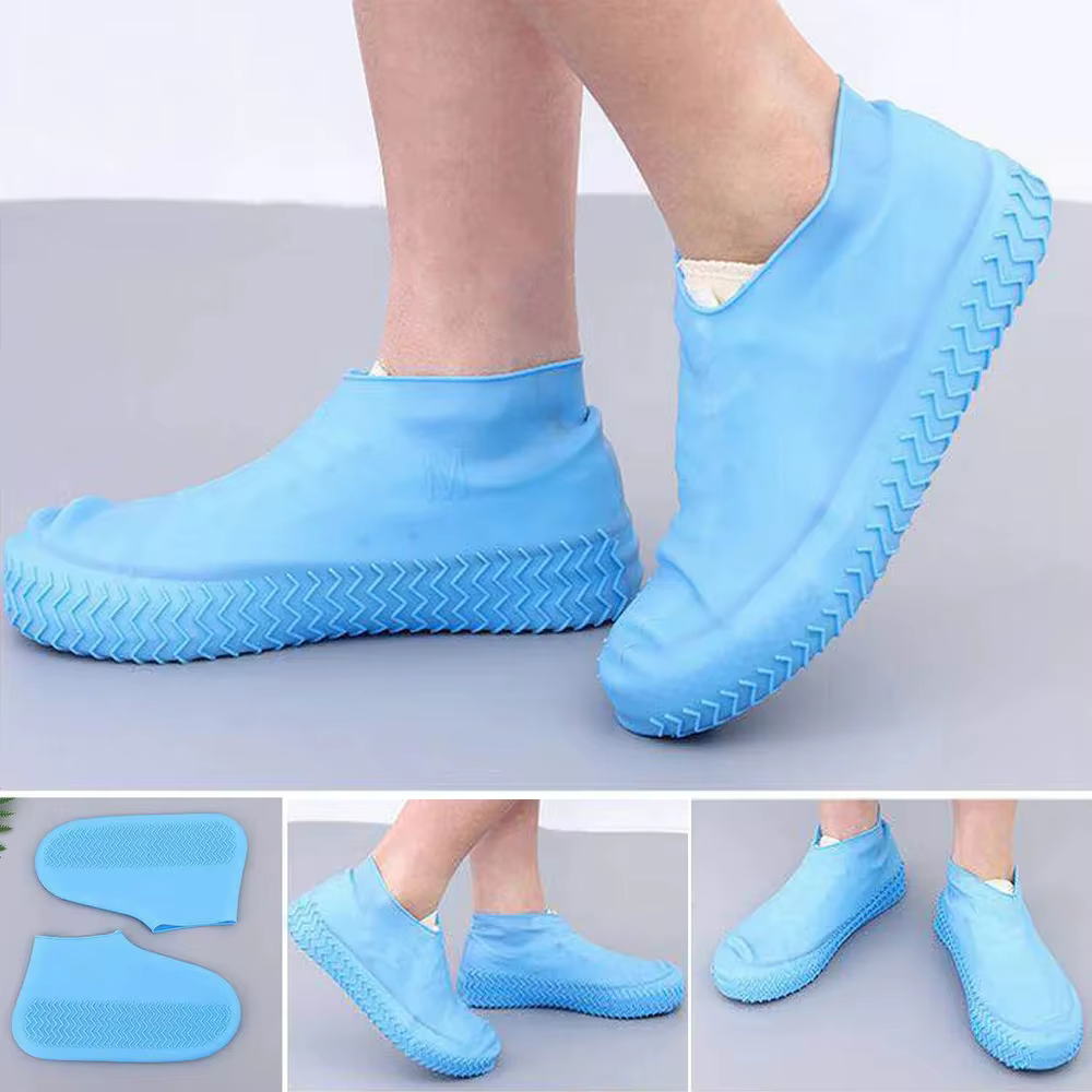 Couvre-chaussures imperméables en silicone antidérapants