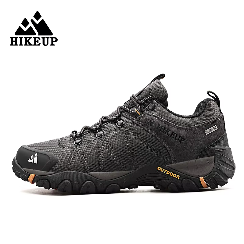 HIKEUP chaussures de randonnée antidérapantes pour hommes vêtements de plein air respirants résistant aux éclaboussures