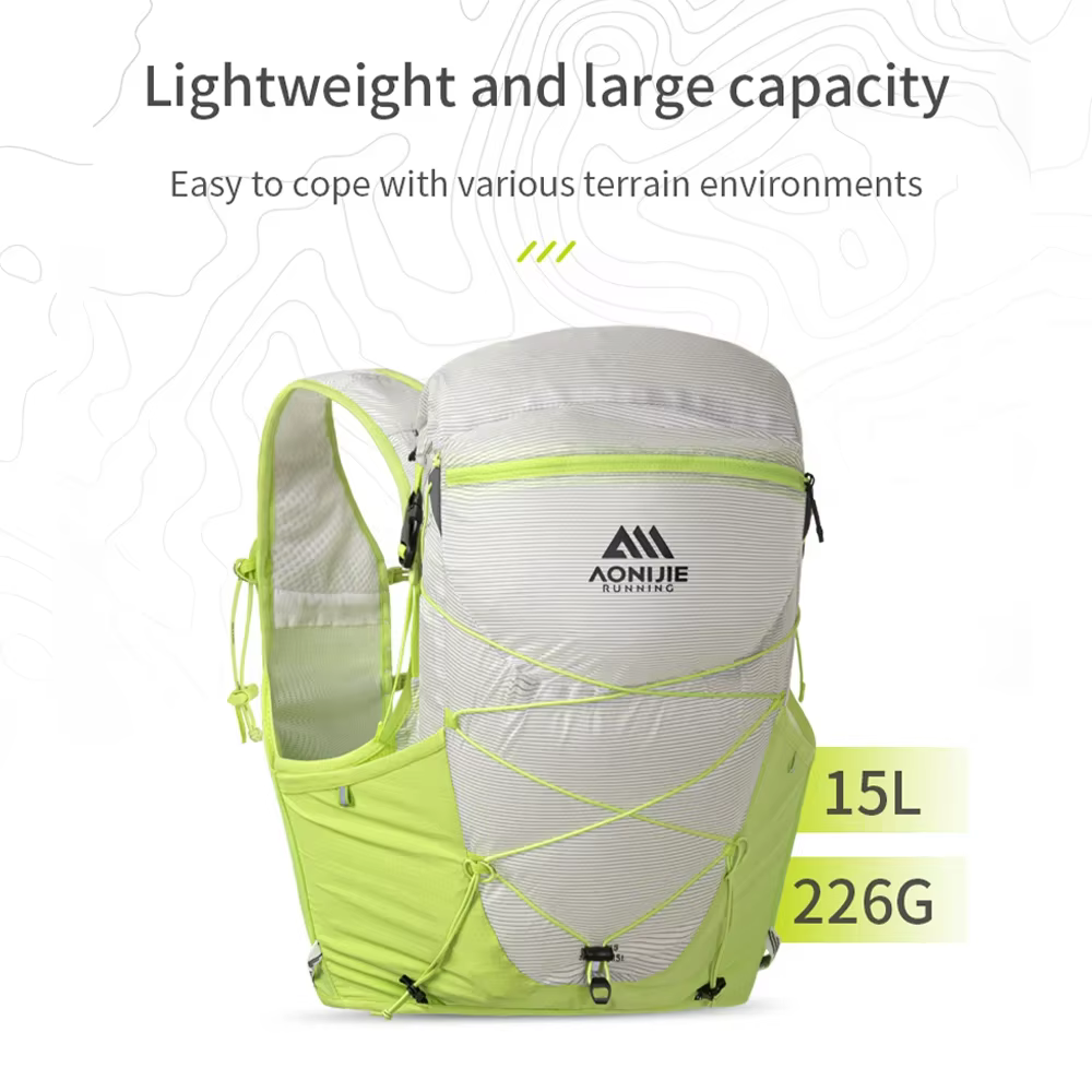 AONIJIE nouveau C9116-15L grande capacité professionnel Trail course sac à dos pour cyclisme en plein air adapté randonnée alpinisme
