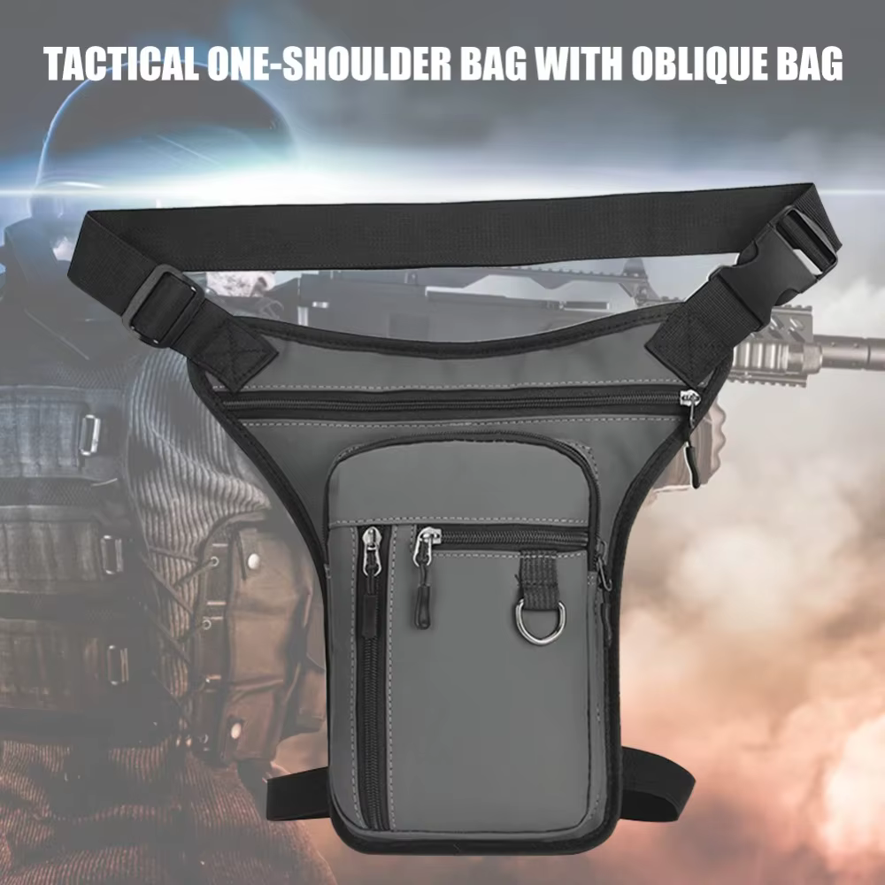 Sac de jambe multipoches pour moto homme