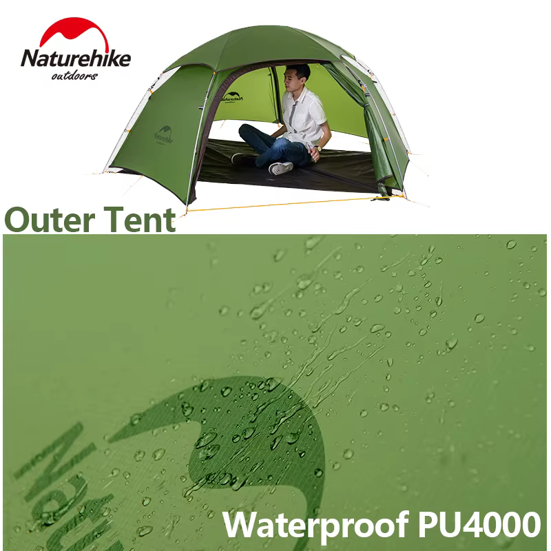 Natureifa-Tente de camping Cloud Patricia 2 personnes, ultralégère, portable, 4 saisons, étanche, fermeture éclair en T, double couche, trekking, randonnée