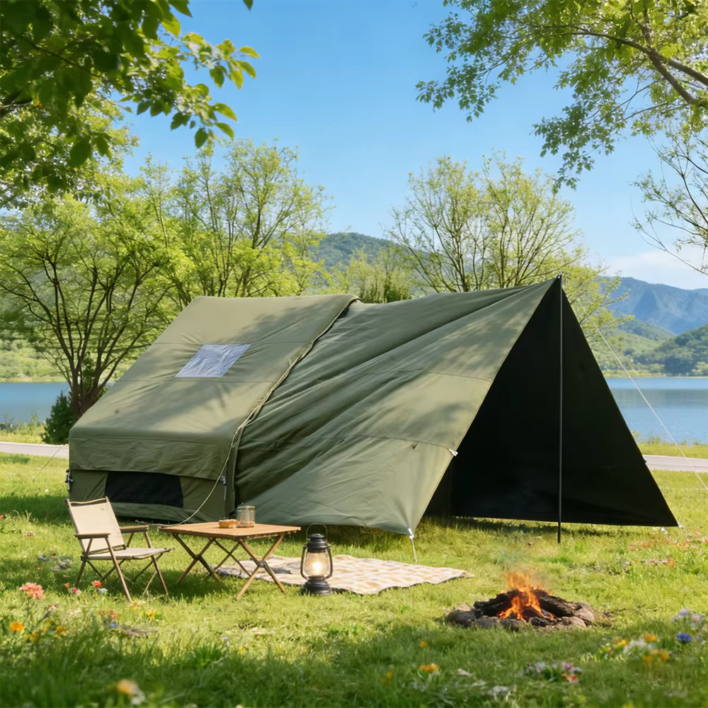 Grande tente de camping gonflable pour 4 à 8 personnes