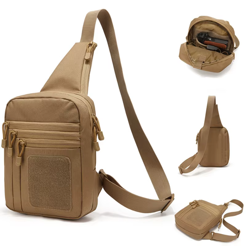 Sac à bandoulière d'extérieur, sac de poitrine dissimulé, sac à dos Convertible pour la chasse et le Camping