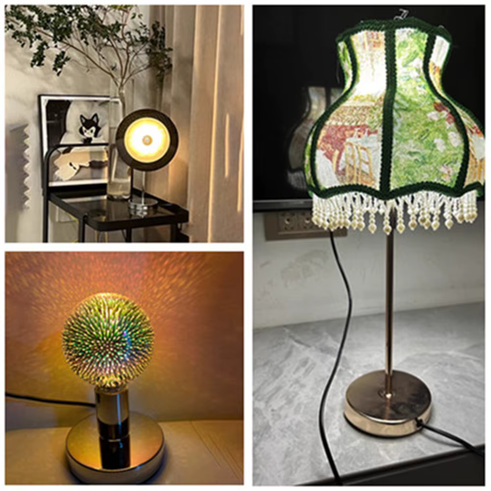 120mm ~300mm table floor lamp metal base with 10mm central hole and side hole fold edge inward 5mm for table lamp/floor lamp use