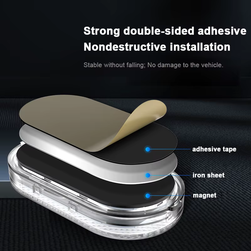 SEAMETAL Mini lumière tactile pour voiture USB lumière LED Rechargeable lampe de lecture magnétique éclairage doux pour capot de coffre de sol de voiture