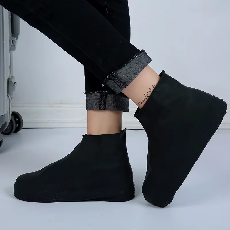 Couvre-chaussures imperméables en caoutchouc antidérapant