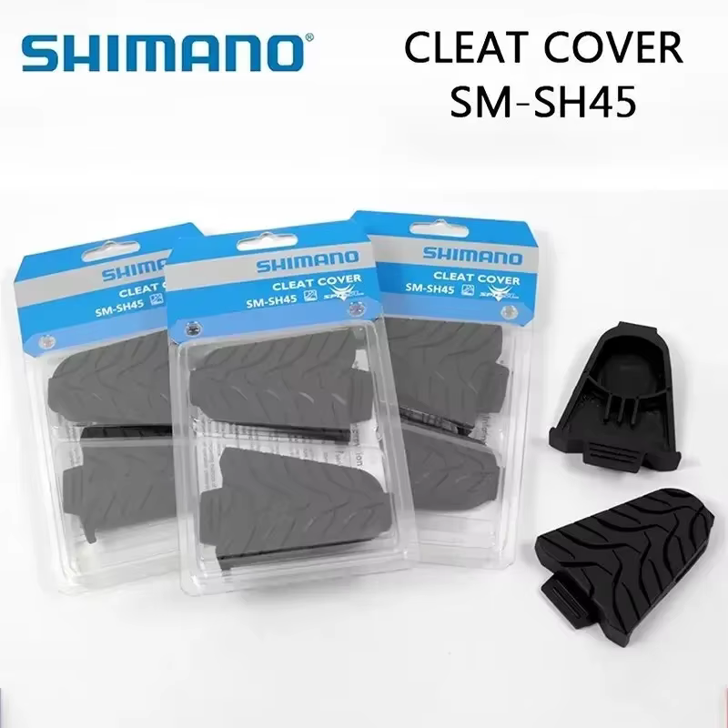 Shimano SM-SH45 Protecteur de taquet pour SM-SH10 SH11 SH12 - Couvercle de pédale de vélo de route avec plaque de base antidérapante et matériel