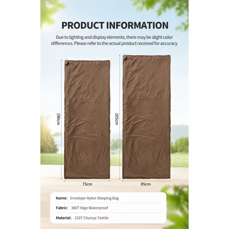 Sac de couchage portable printemps-été ultraléger en coton pour camping, randonnée, backpacking, voyage, extérieur, facile à transporter