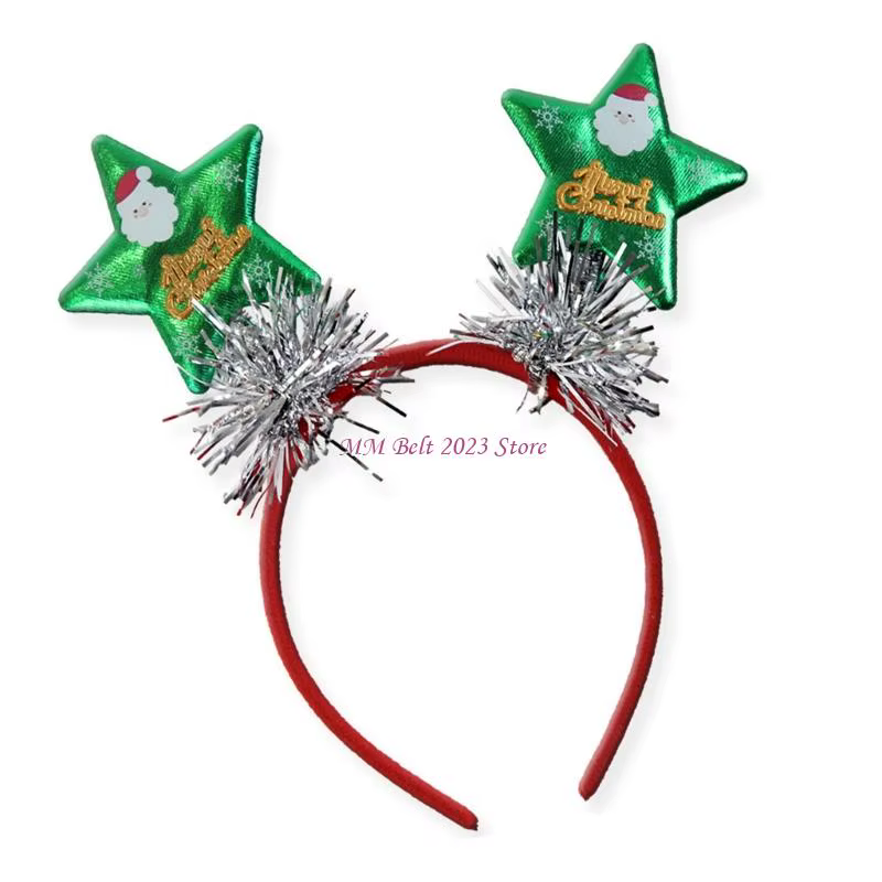 49ME – bandeau sur le thème des vacances, arbre noël/étoile, accessoires fête