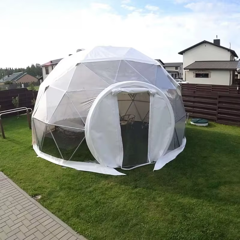 Tente de camping géodésique personnalisée de grande taille
