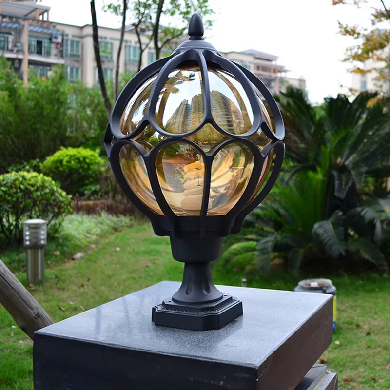 Lampe imperméable de porte de villa de parc, lumières extérieures nordiques de capitale, luminaires décoratifs, cour, clôture de jardin, couloir