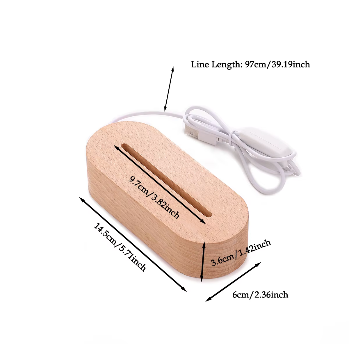 Veilleuse personnalisée pour naissance de bébé, nom personnalisé, Animal avec Usb, lampe à Base en bois pour chambre à coucher, Table, accessoires de décoration arc-en-ciel, cadeau