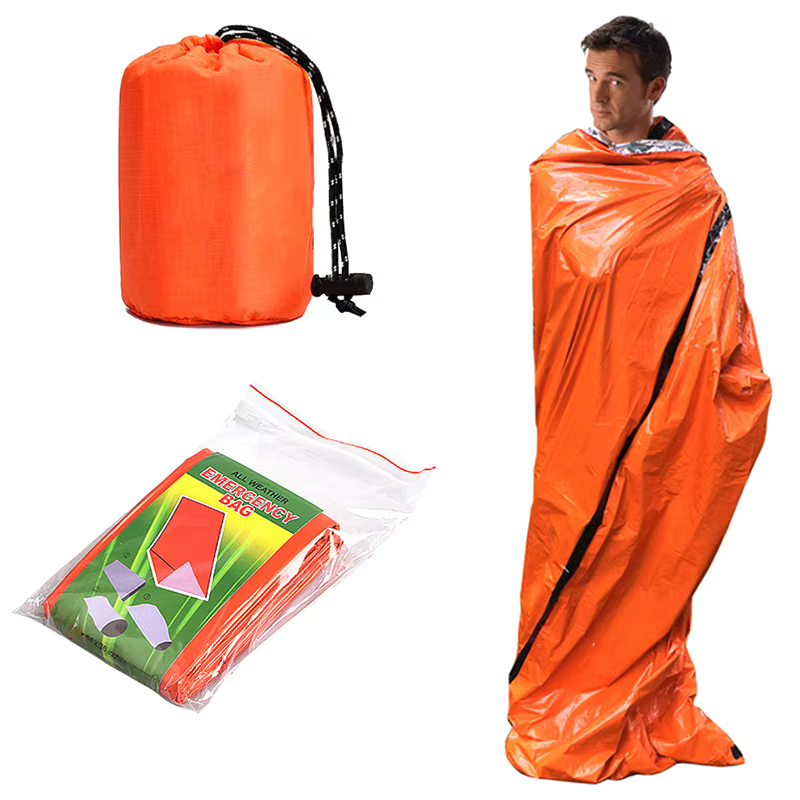 Sac de couchage d'urgence ultra imperméable en Mylar