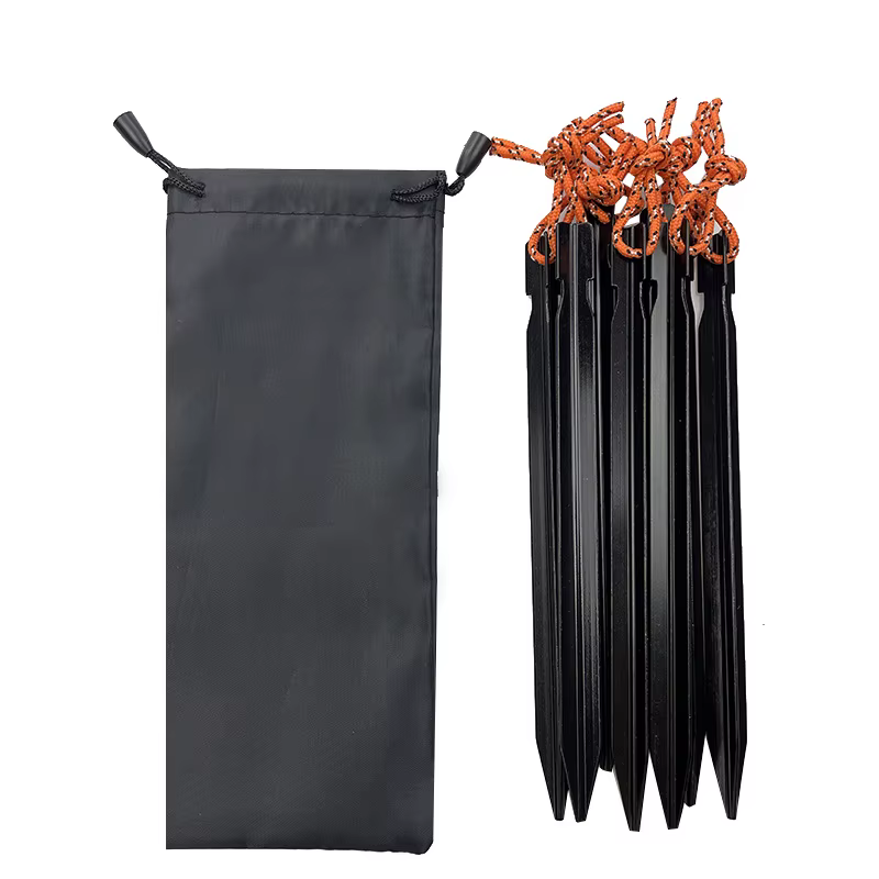 Pacoone 10 pièces/lot 18cm chevilles de tente en aluminium rond piquet