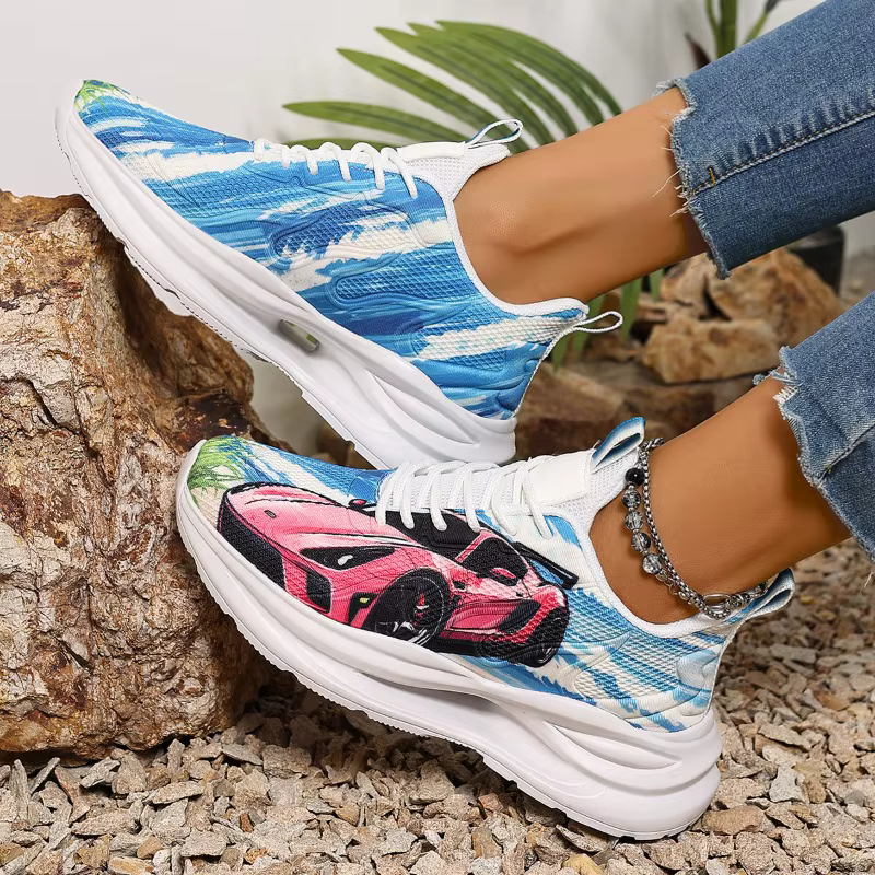 ELUVA mode baskets pour dames chaussures de marche confortables anti-dérapant respirant